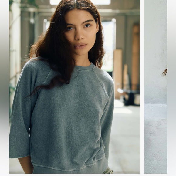 imogene + willie cut sleeve sweatshirt - Picture 2 of 9